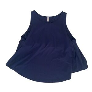 Free People Movement‎ M Perfect Conditions Tank Top Deep Sea Blue Navy NWOT NEW